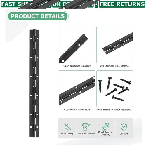 Polished black piano hinges - piano,