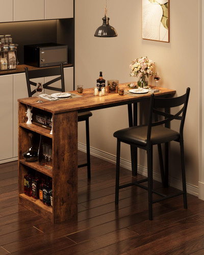 Compact piece bar table set - compact, 3-piece