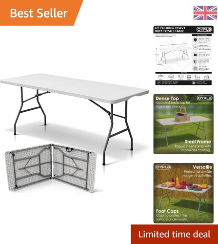 Durable 6ft folding table with - durable,